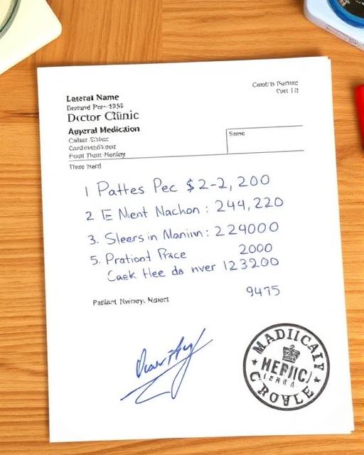 Clear prescription example